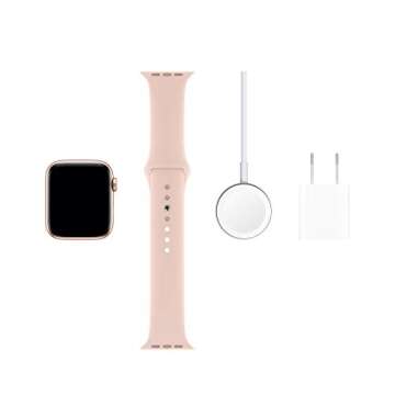 Apple Watch Series 5 (GPS, 44mm) - Gold Aluminum Case with Pink Sport Band