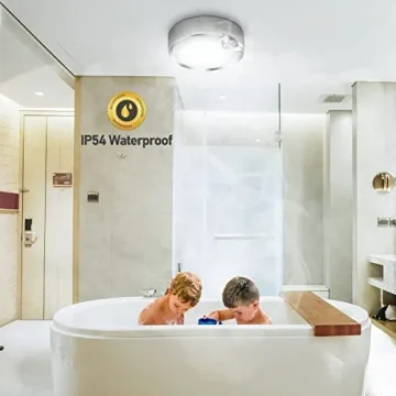 TOOWELL Motion Sensor Ceiling Light Battery Operated LED