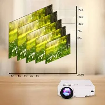 AuKing Mini Projector: 2400 Lumens for Home Cinema