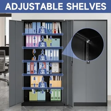 Sturdy Anxxsu Metal Storage Cabinet - Secure & Spacious
