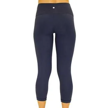 90 Degree By Reflex – High Waist Tummy Control Shapewear – Power Flex Capri Legging – Quality Guaranteed Midnight Navy XS