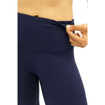 90 Degree By Reflex – High Waist Tummy Control Shapewear – Power Flex Capri Legging – Quality Guaranteed Midnight Navy XS