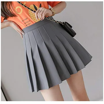ZHANCHTONG Women's High Waist A-Line Mini Skirt - Stylish & Versatile