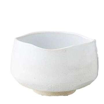 Matcha Bowl 4.53 Inches Diameter Japanese Tea Cup for Tea Ceremony Made in Japan White M5913032