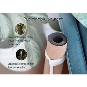 Larga Vitae Eco-Friendly Cork Yoga Mat - 72" x 24" - Perfect for All Yogis!