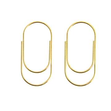Gold Jumbo Big Paper Clips 20pcs for Stylish Organization