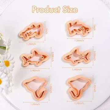 Puocaon Shark Clay Cutters for Ocean-Themed Jewelry