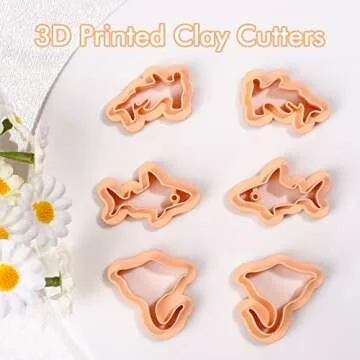 Puocaon Shark Clay Cutters for Ocean-Themed Jewelry