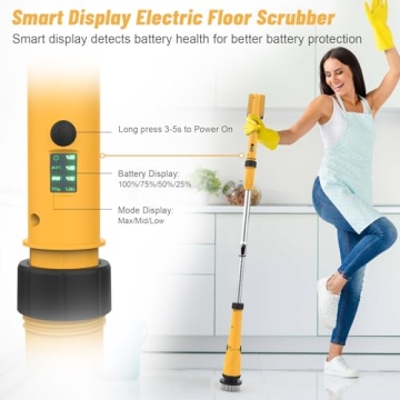 Powerful Qimedo Electric Spin Scrubber with LED Display