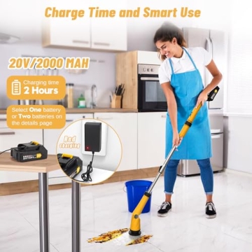 Powerful Qimedo Electric Spin Scrubber with LED Display