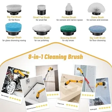 Powerful Qimedo Electric Spin Scrubber with LED Display