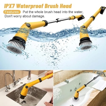 Powerful Qimedo Electric Spin Scrubber with LED Display