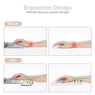 Ergonomic MOSISO Wrist Rest Support Set for Comfort