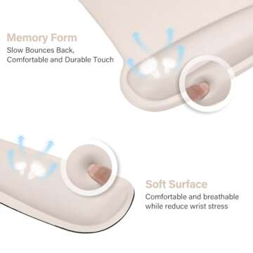 Ergonomic MOSISO Wrist Rest Support Set for Comfort