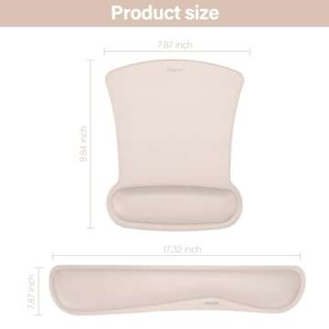 Ergonomic MOSISO Wrist Rest Support Set for Comfort
