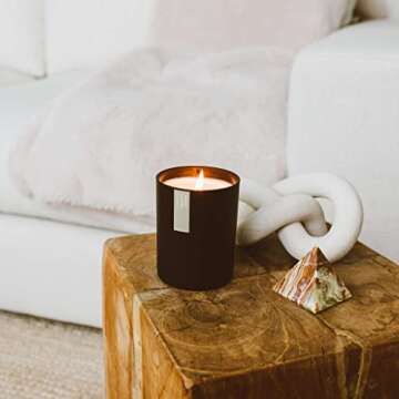 Calyan Wax Co. Smoke + Leather Candle - 75 Hour Burn