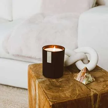 Calyan Wax Co. Smoke + Leather Candle - 75 Hour Burn