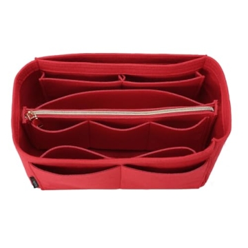 OMYSTYLE Red Purse Organizer Insert 5 Sizes Bag Organizer