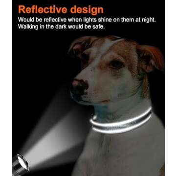 Joytale Reflective Dog Collar - Stylish, Comfortable & Safe
