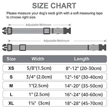 Joytale Reflective Dog Collar - Stylish, Comfortable & Safe