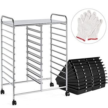 Yaheetech 20 Drawers Rolling Storage Cart on Wheels