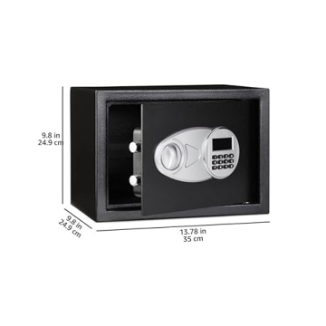 Amazon Basics Steel Security Safe - 0.5 Cubic Feet