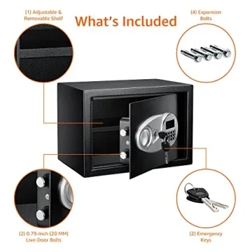 Amazon Basics Steel Security Safe - 0.5 Cubic Feet
