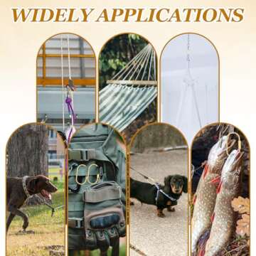 2.52 x 1.34 inches 6 Pcs Brass Screw Lock Keychain, Durable Brass Screw Lock Clip Key Chain Ring Durable Simple Brass Keychain Holder Brass Key Ring Simple Style Car keychain for Men Women Gold