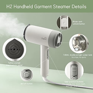 KEXI Portable Handheld Steamer for Travel and Home