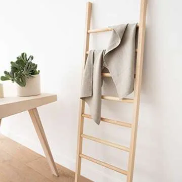 LinenMe 02568 Set of 2 Tea Towels Lara Natural, 17" x 28"