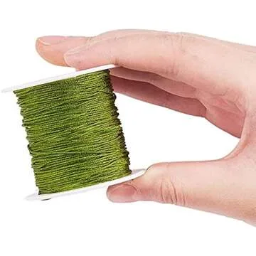 PH PandaHall 0.8mm Nylon Thread 250yards Bracelet String Chinese Knotting Cord Beading String Knotting Cord Kumihimo Macrame Cord for Macrame Friendship Bracelets Christmas Tree Ornament 25 Colors