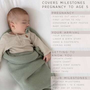 Minimalist Baby Memory Book - Heartfelt Keepsake for Families