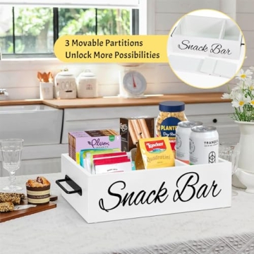 Uipame Snack Organizer - Elegant Wooden Kitchen Storage Solution