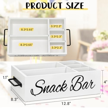 Uipame Snack Organizer - Elegant Wooden Kitchen Storage Solution