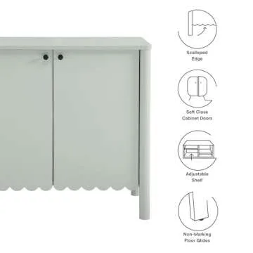 Discover Modway Emmeline 2-Door Sideboard in Sage