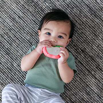 Infantino Lil' Nibblers Vibrating Apple Teether for Babies