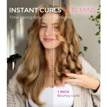 TYMO Automatic Rotating Curling Iron for Effortless Waves