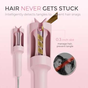 TYMO Automatic Rotating Curling Iron for Effortless Waves
