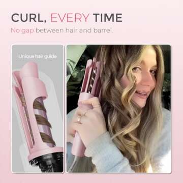 TYMO Automatic Rotating Curling Iron for Effortless Waves