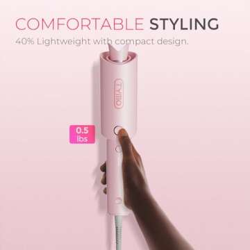 TYMO Automatic Rotating Curling Iron for Effortless Waves