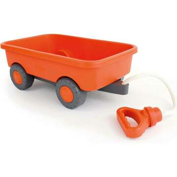 Green Toys Orange Wagon - Safe & Fun for Kids