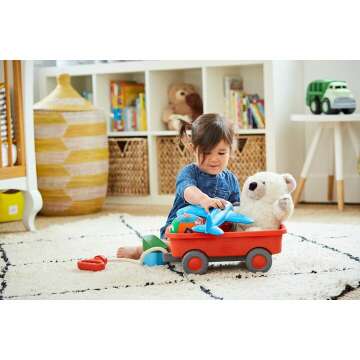Green Toys Orange Wagon - Safe & Fun for Kids