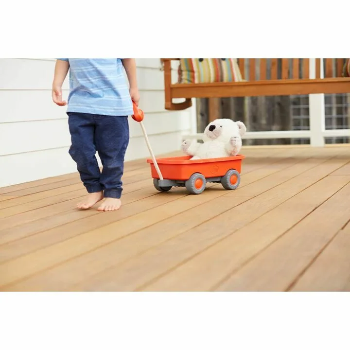 Green Toys Orange Wagon - Safe & Fun for Kids