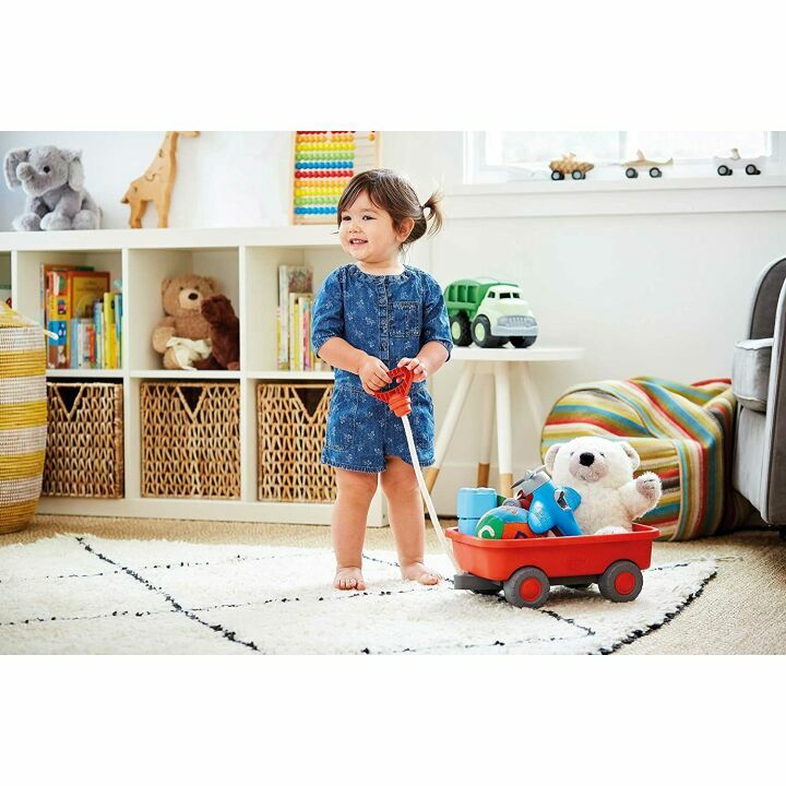 Green Toys Orange Wagon - Safe & Fun for Kids