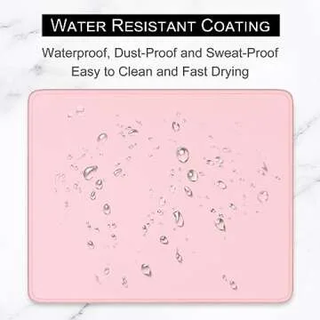 Hsurbtra Premium-Textured Mouse Pad: Anti-Slip & Waterproof