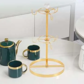 Elegant LWXPAIYY Coffee Mug Tree Holder for Counter
