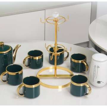 Elegant LWXPAIYY Coffee Mug Tree Holder for Counter