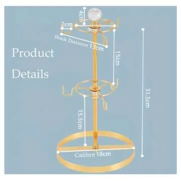 Elegant LWXPAIYY Coffee Mug Tree Holder for Counter
