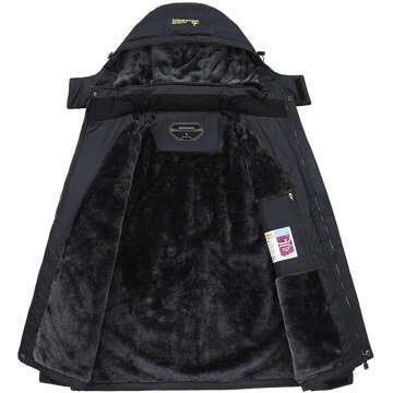 MOERDENG Women's Waterproof Ski Jacket for Winter