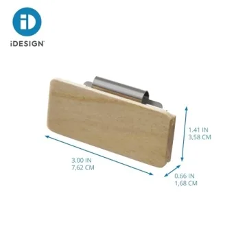 iDesign Wood Clip-On Labels for Stylish Storage Bins